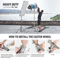 Neewer St240ss 240cm Heavy Duty Stainless Steel Light Stand with Casters • Camerastuff • South Africa