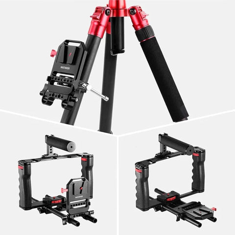 Neewer St43 V-mount 1/4’’ & 3/8’’ Threads Battery Plate for 15mm Rods • Camerastuff • South Africa