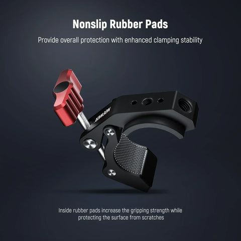 Neewer  ST81 Crab-Shaped Clamp Threaded Holes And Cold Shoe
