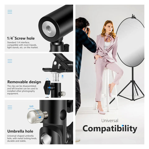 Neewer Studio Reflector & Backdrop Clamp Cl-02 2 Pack • Camerastuff • South Africa