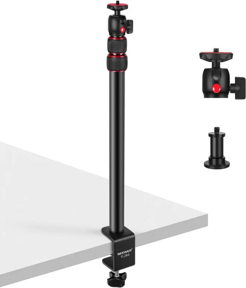 Neewer Tl253a Desktop Streaming Camera Mount Stand with 1/4’’ Ball Head & Clamp • Camerastuff • South Africa