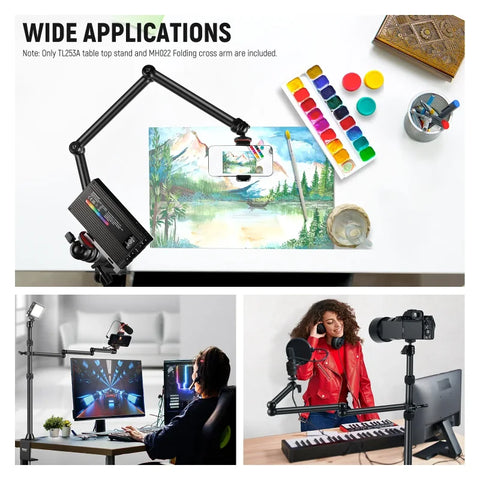Neewer Tl253a + mh022 Desktop Streaming Camera Mount Stand with 1/4’’ Ball Head & Clamp • Camerastuff • South Africa