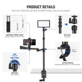 Neewer Tl253a + mh022 Desktop Streaming Camera Mount Stand with 1/4’’ Ball Head & Clamp • Camerastuff • South Africa
