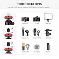 Neewer Tl253a + mh022 Desktop Streaming Camera Mount Stand with 1/4’’ Ball Head & Clamp • Camerastuff • South Africa