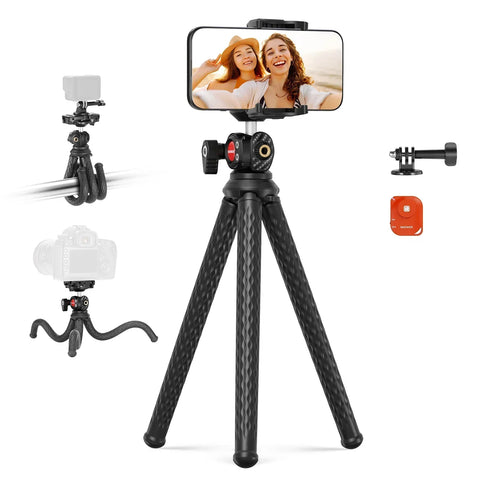 Neewer T34 Flexible Travel Vlogging Tripod for Smartphones/actioncams with Bluetooth Remote • Camerastuff • South Africa