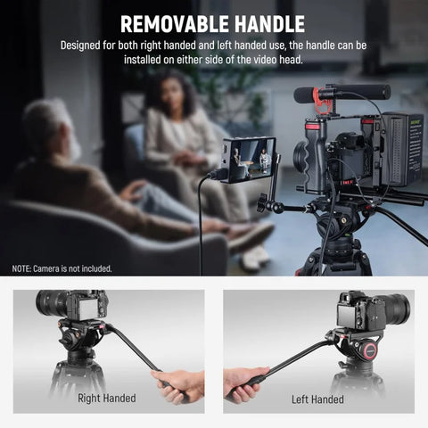 Neewer Tp74 74’’/188cm Aluminium Video Tripod with Fluid Head • Camerastuff • South Africa