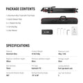 Neewer Tp75 74’’/189cm Aluminium Video Tripod with Fluid Head • Camerastuff • South Africa