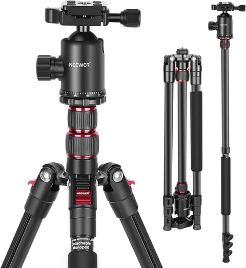Neewer Tp77 77’’/178cm Aluminium 2-in-1 Tripod and Monopod with Ball Head • Camerastuff • South Africa
