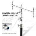 Neewer Ua005 C-stand Baby Pin Triple Header Boom Arm • Camerastuff • South Africa