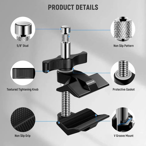 Neewer Ua015 2-inch End Jaw Grip with 5/8’’ Stud • Camerastuff • South Africa