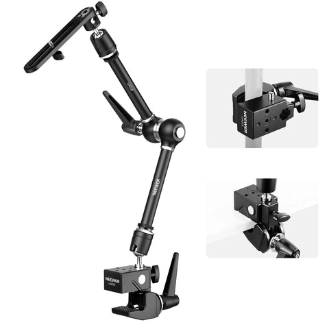 Neewer UA018 53cm Adjustable Magic Arm Camera Mount With Super Clamp
