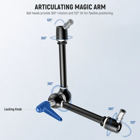 Neewer UA018 53cm Adjustable Magic Arm Camera Mount With Super