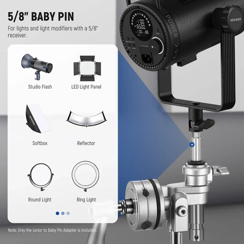 Neewer Ua027 C-stand Junior to Baby Pin Adapter • Camerastuff • South Africa