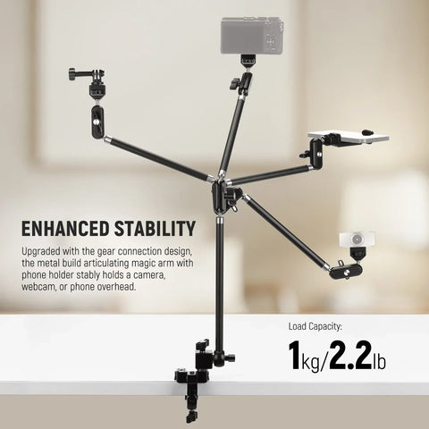 Neewer UA056 30Inch Articulating Magic Arm with Super Clamp
