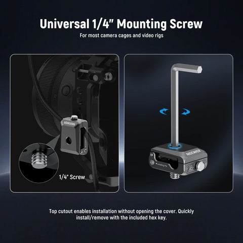 Neewer Ua073 Spring Loaded Anchor Cable Clamp with 1/4’’ Mount for Camera Cages • Camerastuff • South Africa