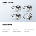 Neewer Ua076 Stainless Steel 1/4’’ d Ring Screw Set (4 Pack) • Camerastuff • South Africa