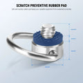 Neewer Ua076 Stainless Steel 1/4’’ d Ring Screw Set (4 Pack) • Camerastuff • South Africa