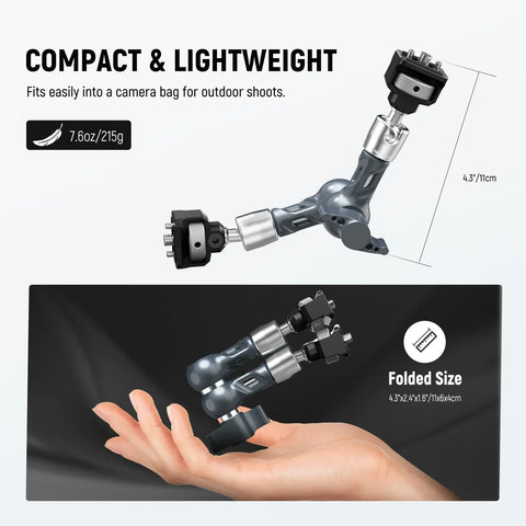 Neewer UA077 7Inch Articulating Magic Arm Camera Mount