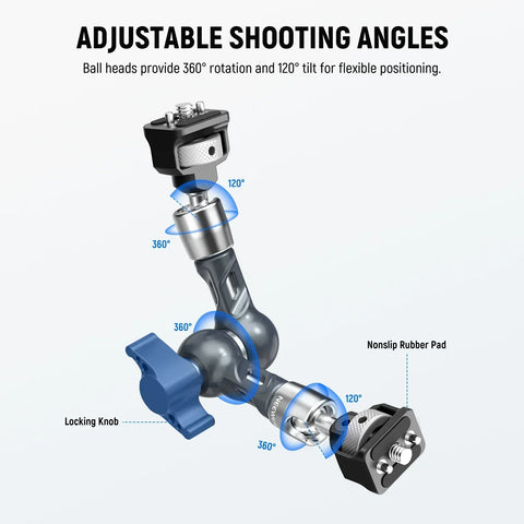 Neewer UA077 7Inch Articulating Magic Arm Camera Mount