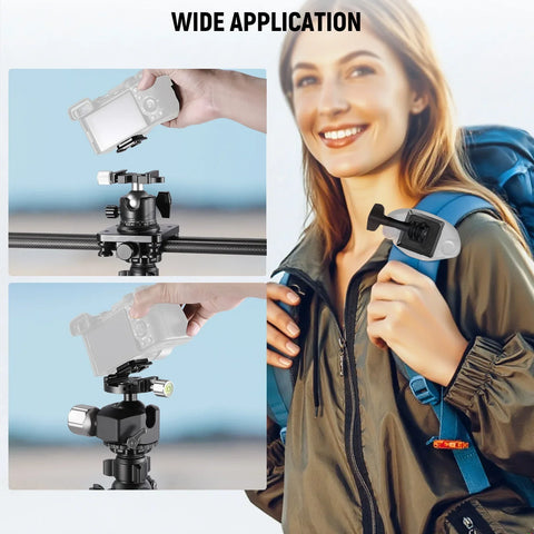 Neewer UA078 Arca Type Quick Release Plate with 1/4Inch Screw