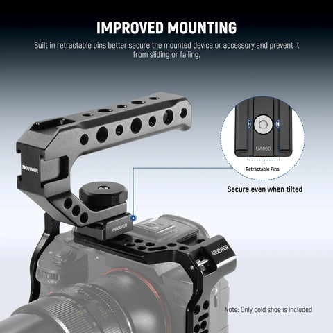 Neewer UA080 2 Pack Cold Shoe Mount Adapter Set