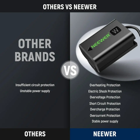 Neewer Vp-fw50 D-tap to Np-fw50 Dummy Battery & Cable • Camerastuff • South Africa