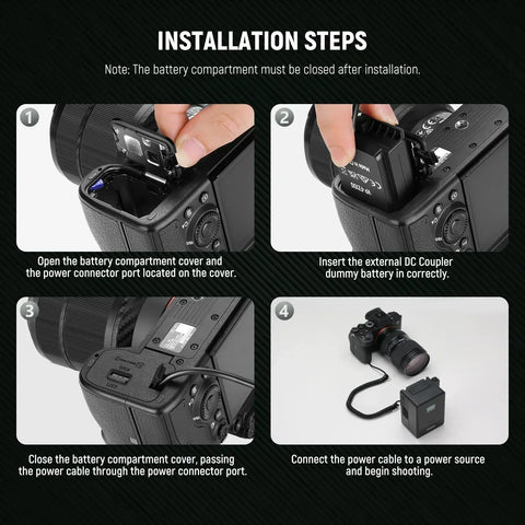 Neewer Vp-fz100 Np-fz100 to D-tap Dummy Battery & Cable • Camerastuff • South Africa