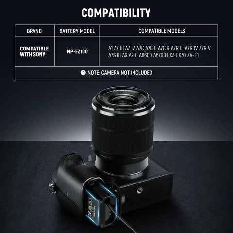 Neewer Vp-fz100 Np-fz100 to D-tap Dummy Battery & Cable • Camerastuff • South Africa