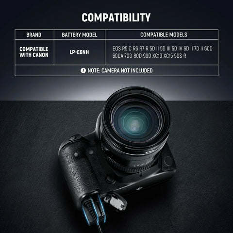 Neewer Vp-lpe6nh d Tap to Lp-e6nh Dummy Battery & Cable • Camerastuff • South Africa