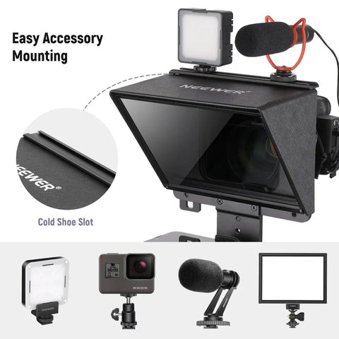Neewer X1 Pro Smartphone Camera Portable Teleprompter • Camerastuff • South Africa
