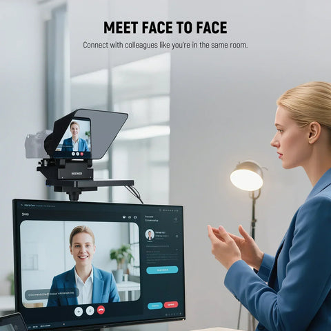 Neewer X11 2-in-1 Teleprompter with Built-in Monitor and Arca Release