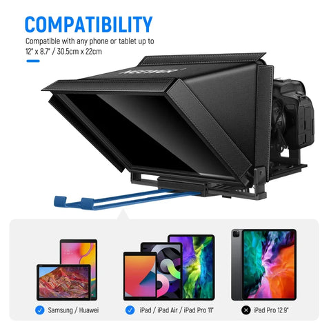 Neewer X12 Pro Aluminium Alloy Teleprompter (14-inch) • Camerastuff • South Africa