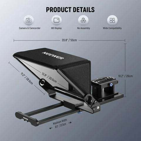 Neewer X14 Iii 14-inch Remote Control Teleprompter • Camerastuff • South Africa