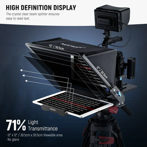 Neewer X17 Ii Teleprompter 17’’/43cm with 501pl Quick Release and Remote Control • Camerastuff • South Africa