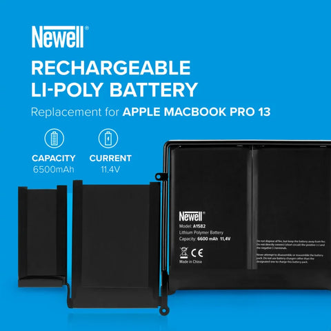 Newell A1582 6500 mAh battery for Apple MacBook Pro 13