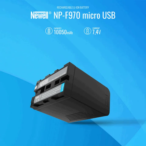 Newell Battery Np-f980 with Micro-usb Charging Port • Camerastuff • South Africa