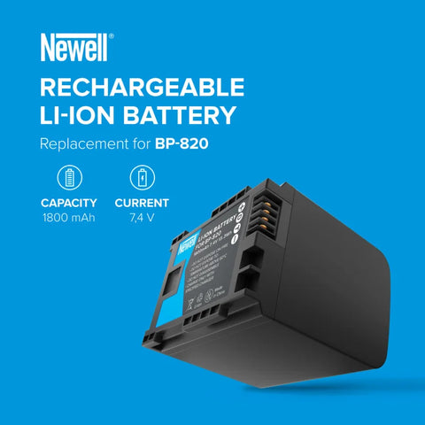 Newell Bp-820 Li-ion Camera Battery Pack for Canon Cameras • Camerastuff • South Africa