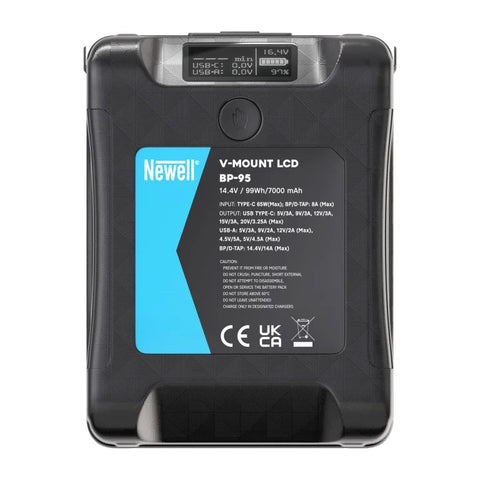 Newell Bp-95ws V-mount V-type Battery with Lcd Display 7000 Mah 99 Wh • Camerastuff • South Africa
