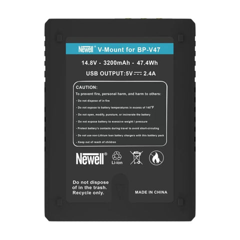 Newell Bp-v47 Slim V-mount V-lock Battery • Camerastuff • South Africa