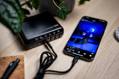 Newell GaN 140W USB-C Fast Charger – 6-Port with Worldwide Plug