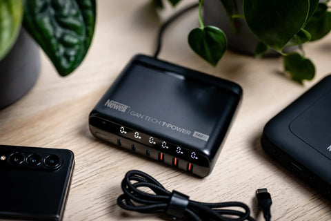 Newell GaN 140W USB-C Fast Charger – 6-Port with Worldwide Plug