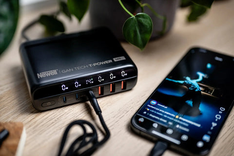 Newell GaN 140W USB-C Fast Charger – 6-Port with Worldwide Plug