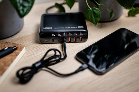 Newell GaN 140W USB-C Fast Charger – 6-Port with Worldwide Plug