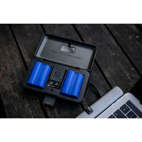 Newell Lcd-pb-sd Multi-purpose Dual-channel Lp-e6 Canon Battery Charger Case Power Bank & Memory Card Reader