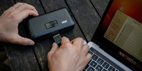 Newell LCD-PB-SD Dual-Channel Fujifilm NP-W126 Battery Charger, PowerBank and SD Memory Card Reader
