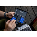 Newell Lcd-pb-sd Multi-purpose Dual-channel Np-fz100 Sony Battery Charger Case Power Bank & Memory Card Reader