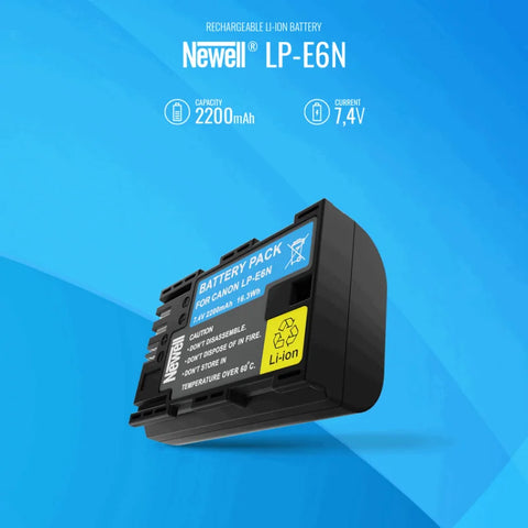 Newell Lp-e6n Li-ion Camera Battery Pack for Canon Cameras • Camerastuff • South Africa