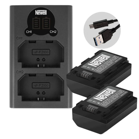 Newell Np-fz100 Chabatt Xtra Power Set (2 x Batteries; 1 Dual Charger) for Sony Cameras • Camerastuff • South Africa