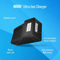 Newell Ultra Fast Charger for Np-f and Np-fm Batteries • Camerastuff • South Africa