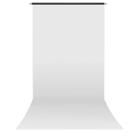 Pvc 1.37x3m White Vinyl Backdrop with 40mm Aluminium Crossbar • Camerastuff • South Africa